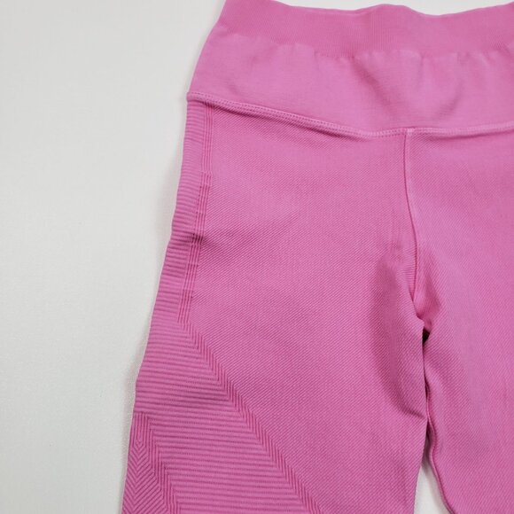 Spiritual Gangster Seamless High Waist Leggings Women XS/S Bubblegum Pink Ribbed - Picture 9 of 16